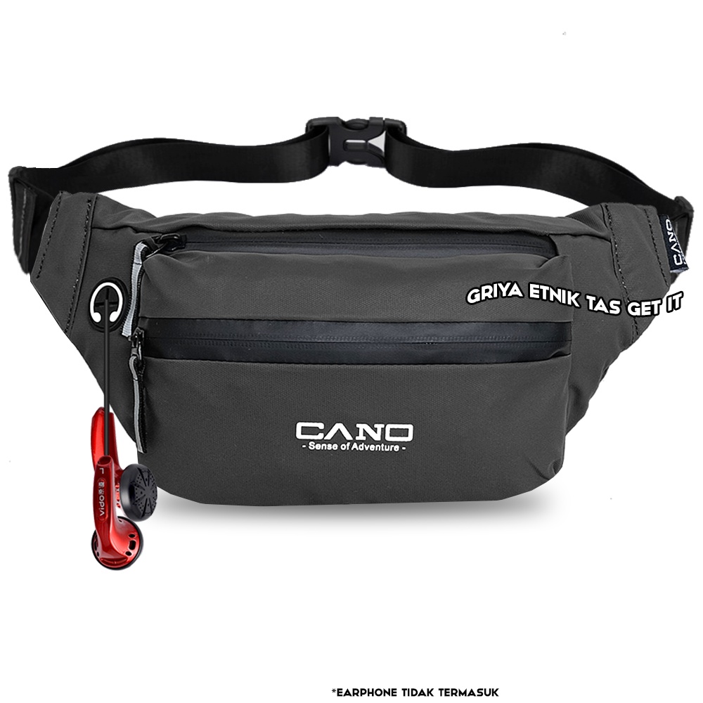 Tas Pinggang Pria Waterproof Waistbag Cowok Tas Selempang Laki Tas Soren Anti Air Cano