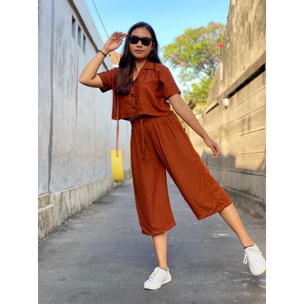 Oneset Crop Sinta  / Set Rayon Crop / New One Set-8