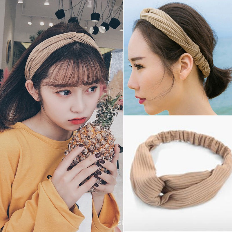 ♥TMALL88♥ Bandana Wanita H49 Style Korea / Bandana Rajut Aksesoris Wanita Karet Bando