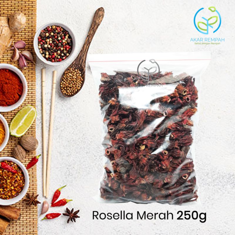 

Akarrempah Bunga Rosella Merah Kering / Teh Rosela Merah