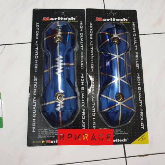 Cover Tutup Pelindung Tameng Knalpot Zoomer Blue x Beat Scopy Mio