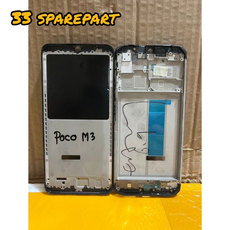 Frame lcd / tulang tengah poco m3 / mi9t / redmi 9t / pocophone m3 original