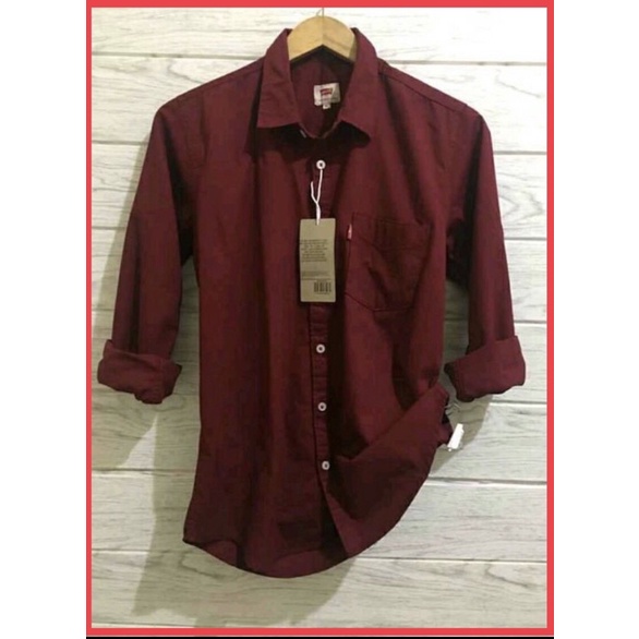 kemeja casual kemeja formal kemeja laris kemeja lengan panjang pria bahan katun 100%