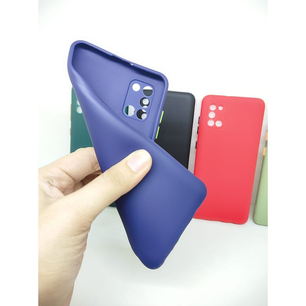 SMPC TPU Candy Samsung A31 A315F 6.4 inch SoftCase Macaron Protection Camera Tombol Warna