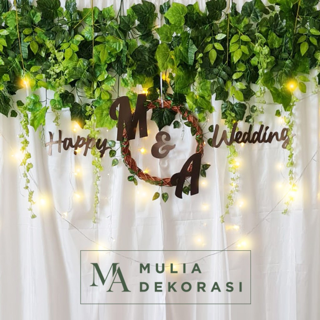 Dekorasi Backdrop Lamaran Nikahan Aqiqah Background Bekdrop Paket Mulia U