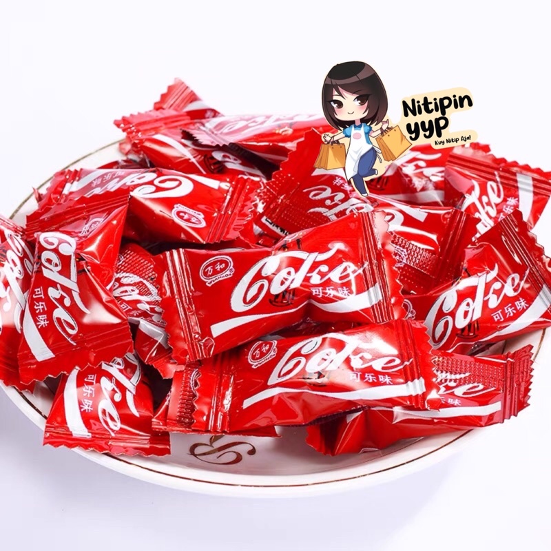 [HARGA PER BIJI] Delicious CocaCola &amp; Sprite Candy - Permen Soda Sprite / CocaCola (± 5gr)