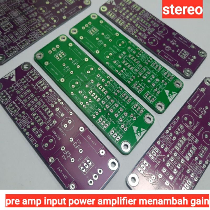 pre amp buffer amplifier stereo