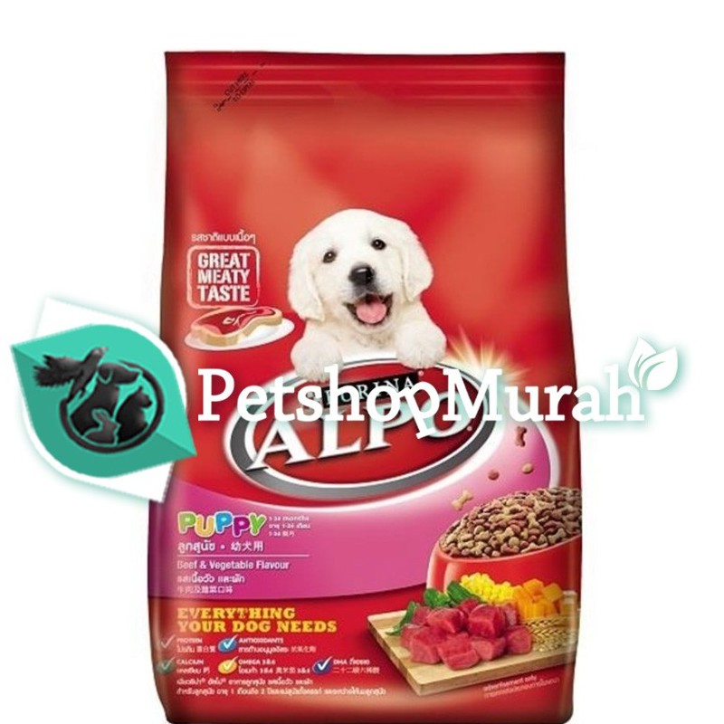 Alpo Puppy Beef &amp; Vegetable 1,3 kg / Makanan Anjing