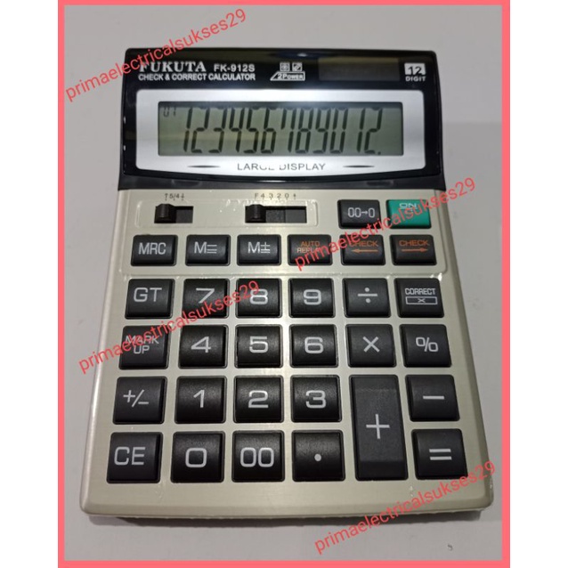 

Kalkulator 912S Calculator 12 digit FK 912S Besar