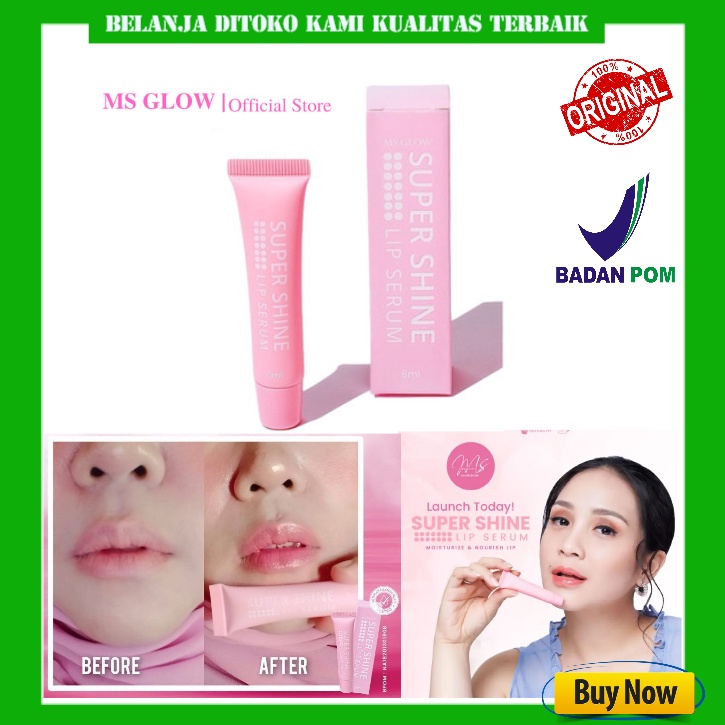 LIP SERUM BY MS GLOW 6 ML MS GLOW LIP SERUM SERUM BIBIR/PELEMBAB BIBIRlip serum ms glow 6 ml