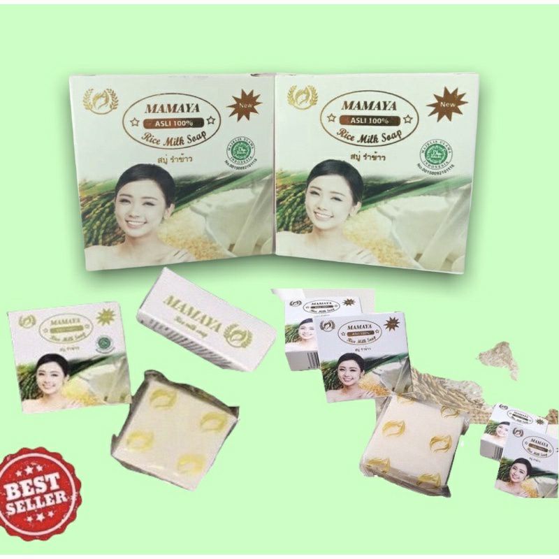 SABUN BERAS/RICE MILK SOAP ORIGINAL/SABUN BERAS 100% ASLI/SABUN WAJAH MAMAYA