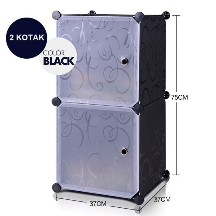 rak pakaian lemari baju laci plastik kekinian karakter polos N1E0 susun serbaguna lemari pelastik ra