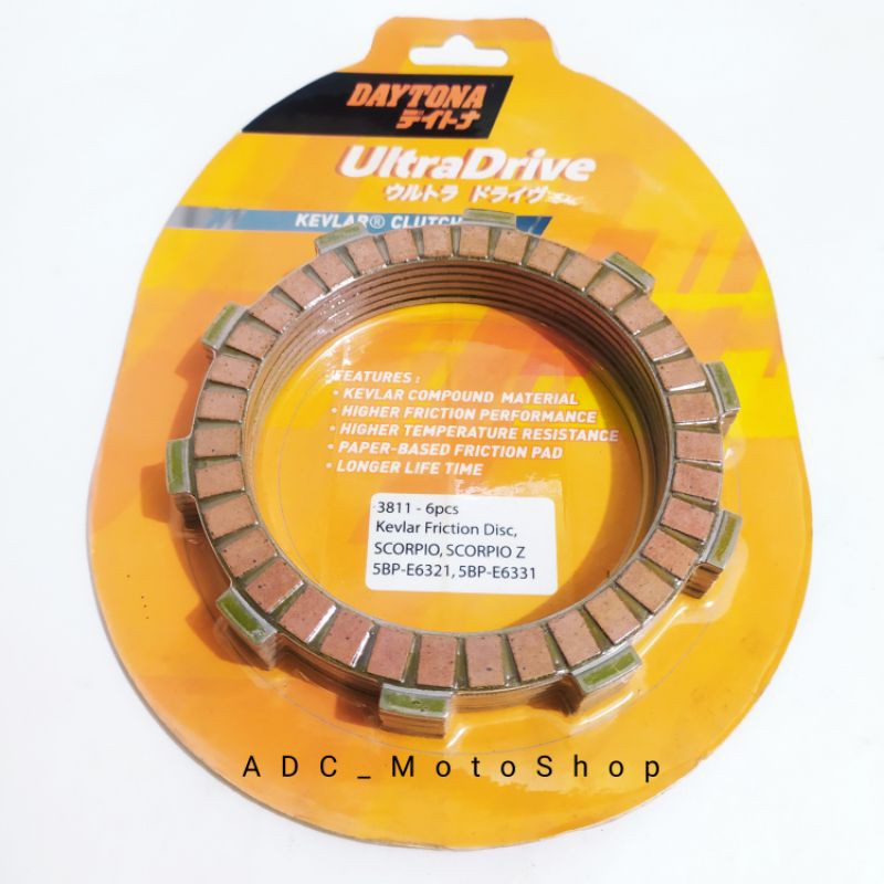 Kampas Kopling Racing Scorpio Scorpio Z Original Daytona ( 3811 )