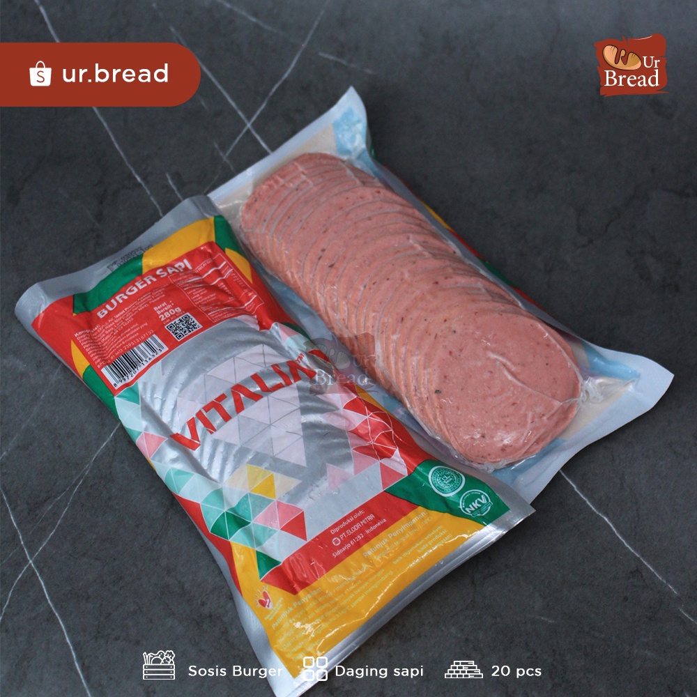 Vitalia Burger Sapi Mini 280gram isi 20