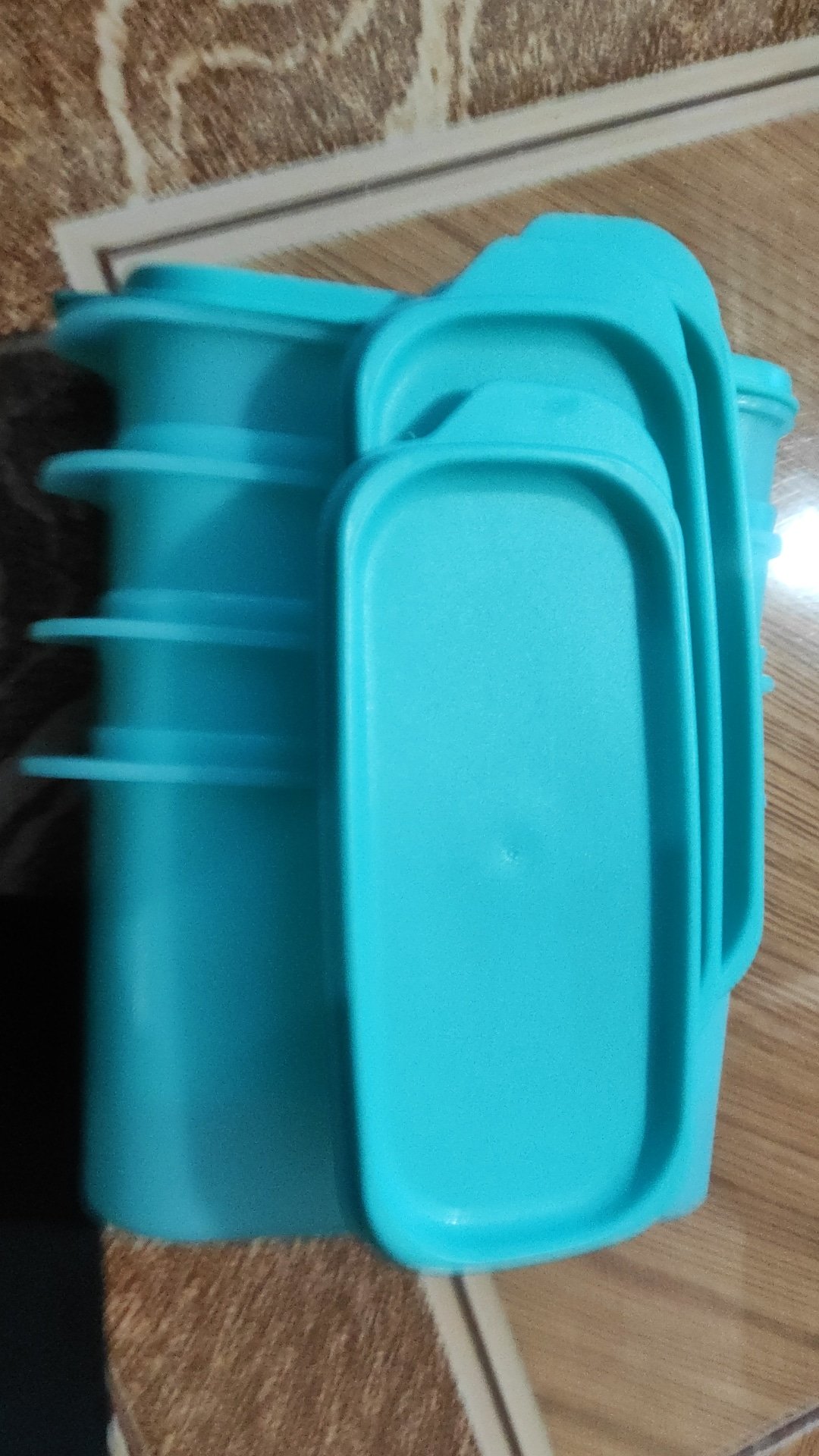 Tamika Jr Storage Blue Set Of 4 Pcs / Toples Kerupuk/ Toples Plastik/ Toples Makanan