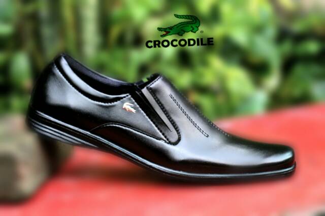 Cod Siap Kirim Sepatu Pria Crocodile Pantopel / Kerja Formal Kantoran Murah.,.10