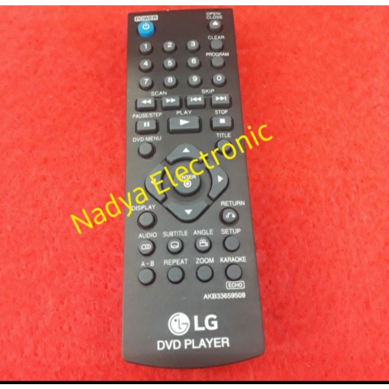 REMOTE REMOT DVD PLAYER LG AKB33659509 KARAOKE ORIGINAL ASLI