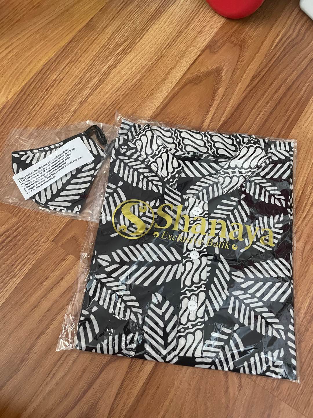 Shanaya Batik Tunik Agnesia Katun Garutan Seling Lengan Balon Kancing Depan Hidup Size S M L Xl