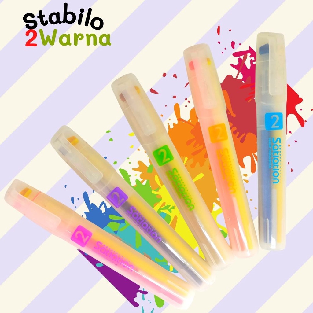 

Highlighter Pen 2 Mata Warna (5 varian)
