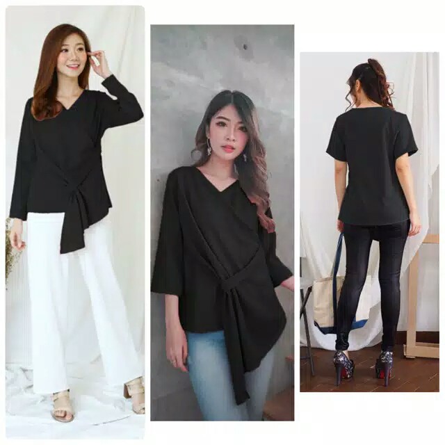 Chamele Atasan Blouse Wanita Model Kimono Simetris 2214