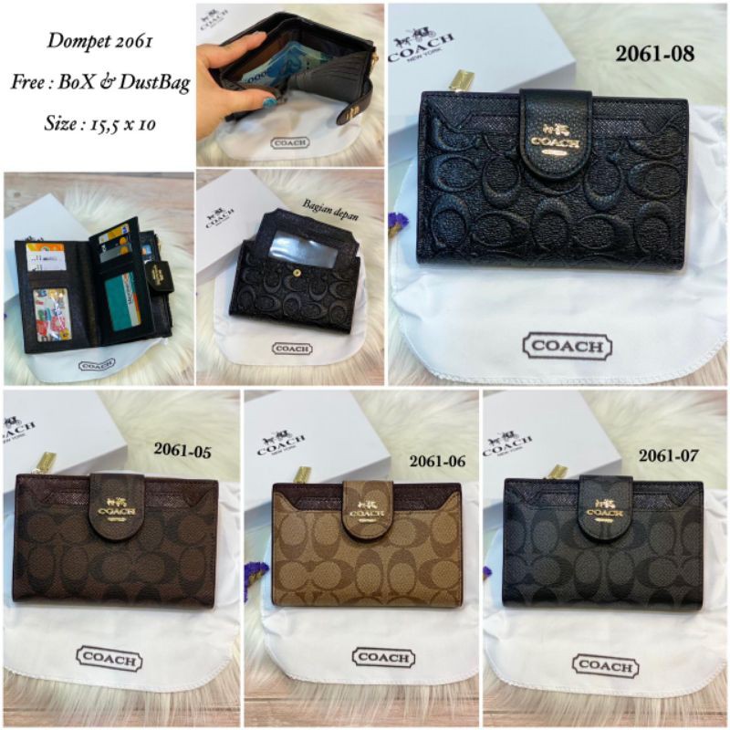 Dompet coach lipat/Dompet kartu coach/Card holder