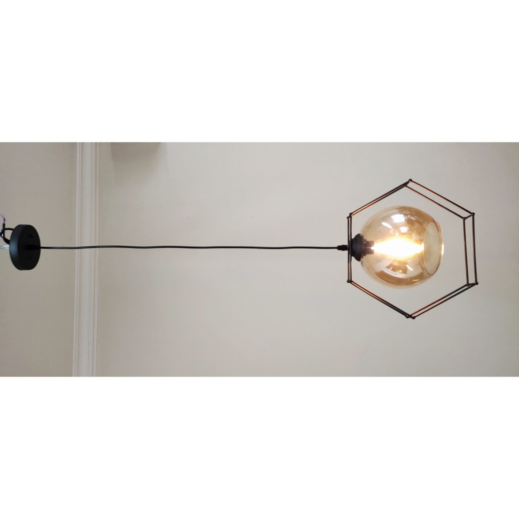 Lampu Gantung Dekorasi Cafe Body Segi 6 size Besar