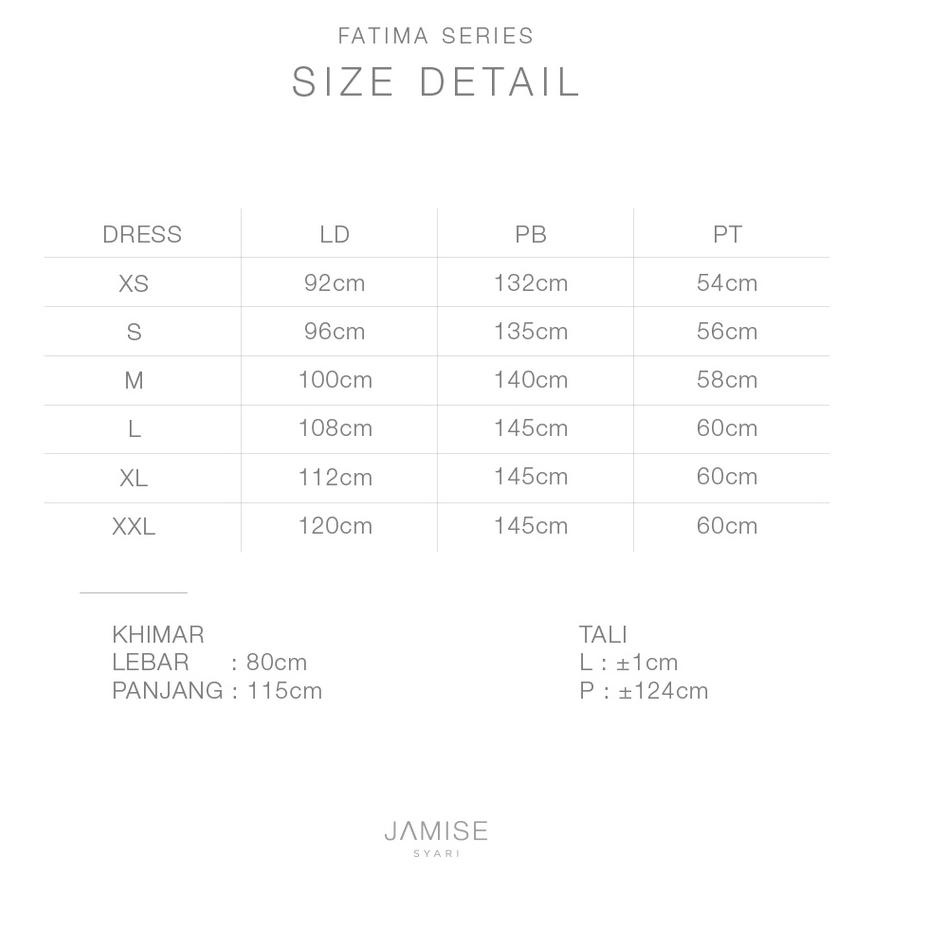 Tidak Diragukan.. Jamise I Fatima Series I Gamis Set - Cosmic
