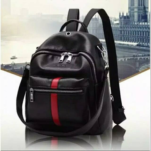 PROMO TAS RANSEL IMPORT PREMIUM 2018 - SKY6585 - BACKPACK GUCCI 3IN1-RANSEL MULTIFUNGSI KULIAH KERJA
