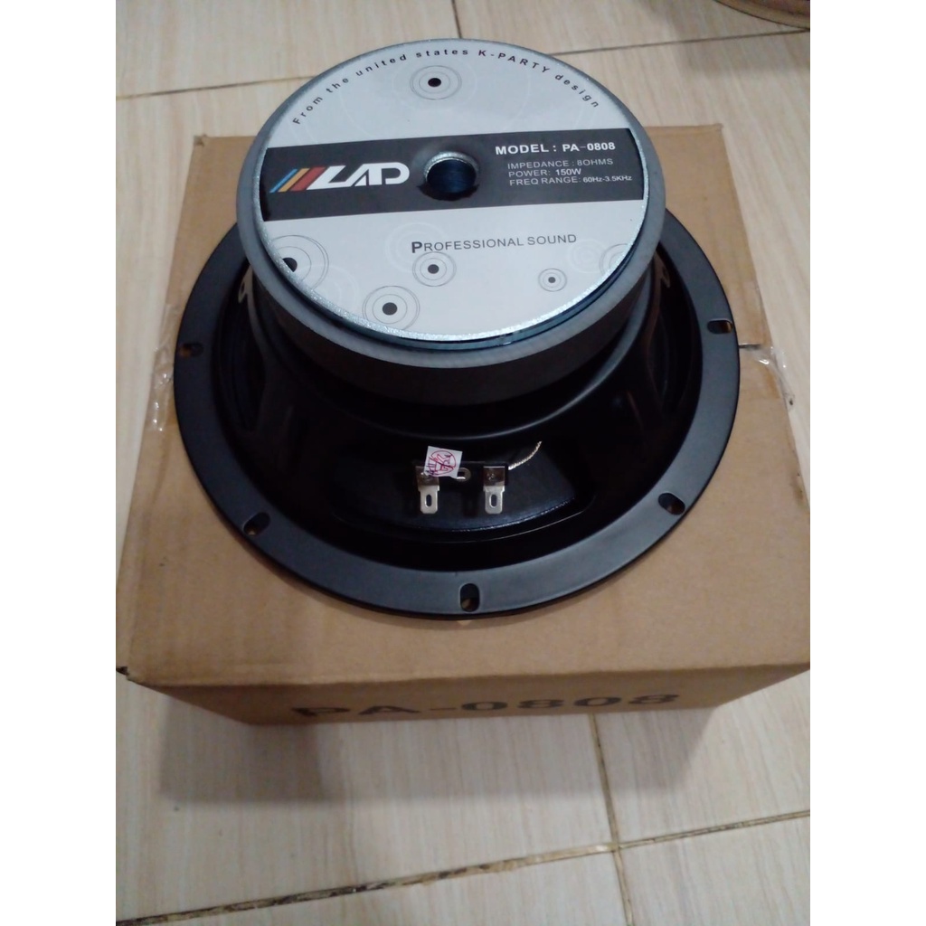 SPEAKER LAD 8 INCH 0808 Speaker Spiker Lad 0808 8inch