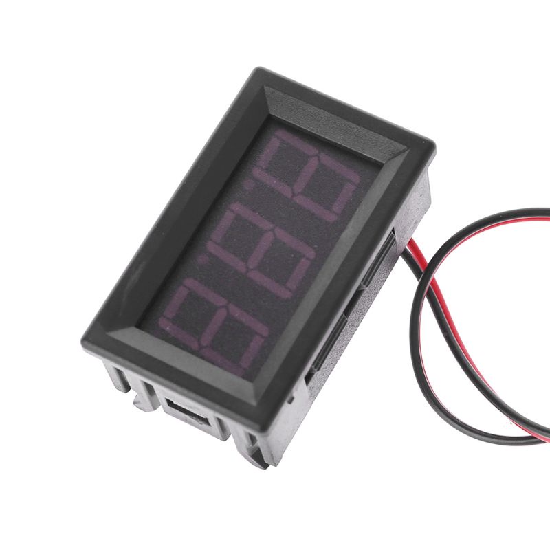 Btsg Untuk DC 5-120V 2-Wire Voltmeter 3-Digit LED Display Panel Volt Meter Volt Digital