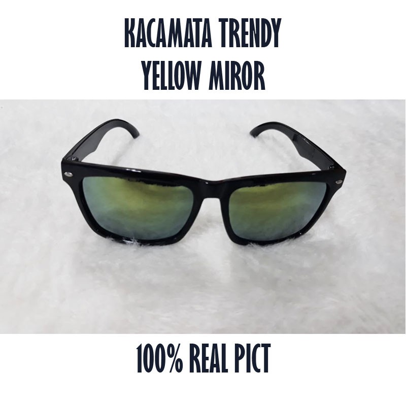 BESTSELLER!! Kacamata Gaya / Kacamata / Kacamata Keren / Yellow Miror / nastushaa