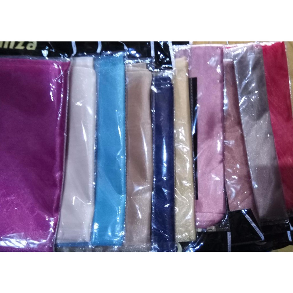 Segiempat segi empat organdi jilbab organza hijab hits kilap Glossy ootd simple pastel tile