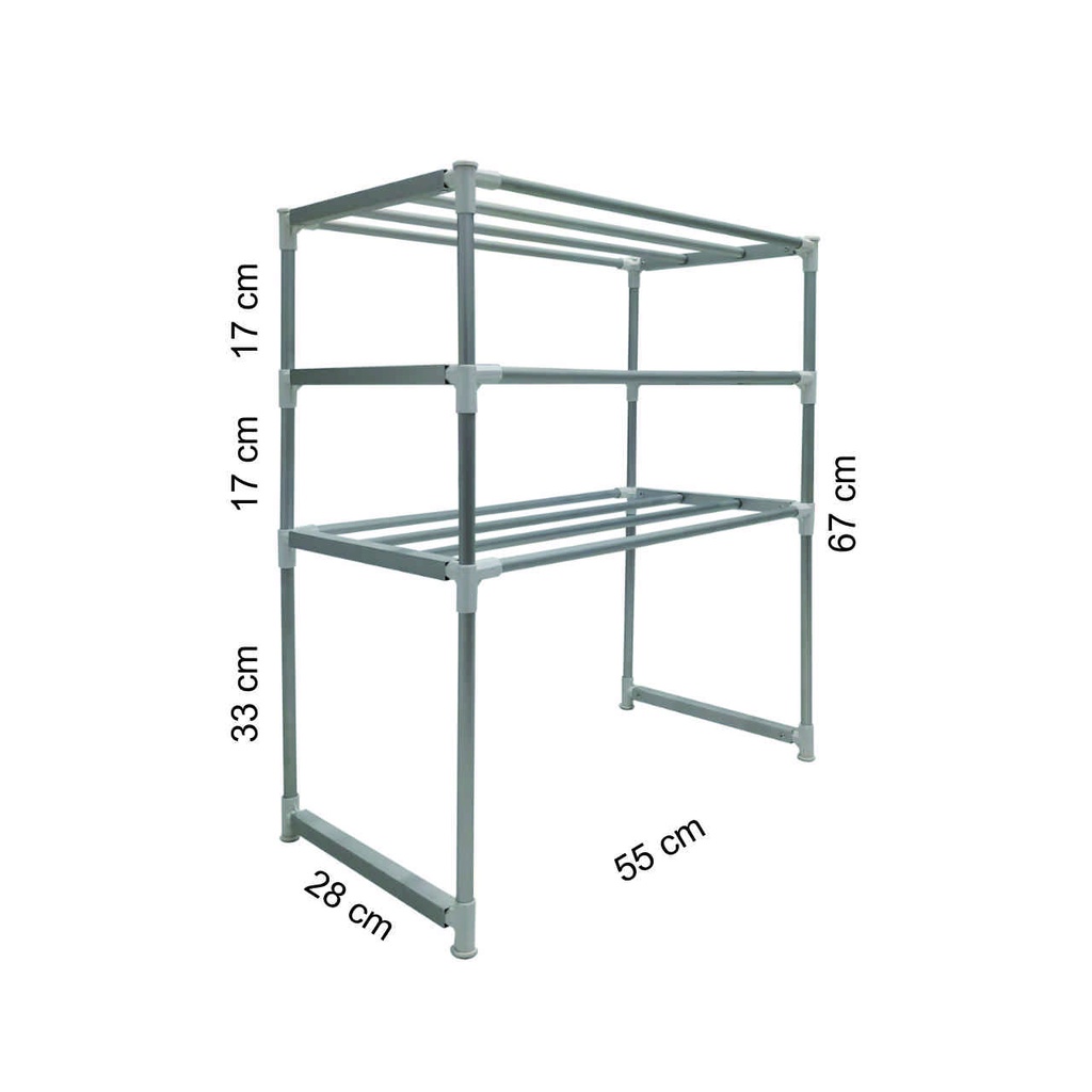 RAK DAPUR SUSUN RAK MICROWAVE/OVEN ALUMUNIUN ANTI KARAT