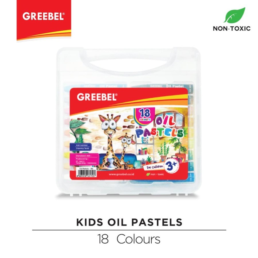 

Crayon Oil Pastel Krayon GREEBEL Kids 18 Warna