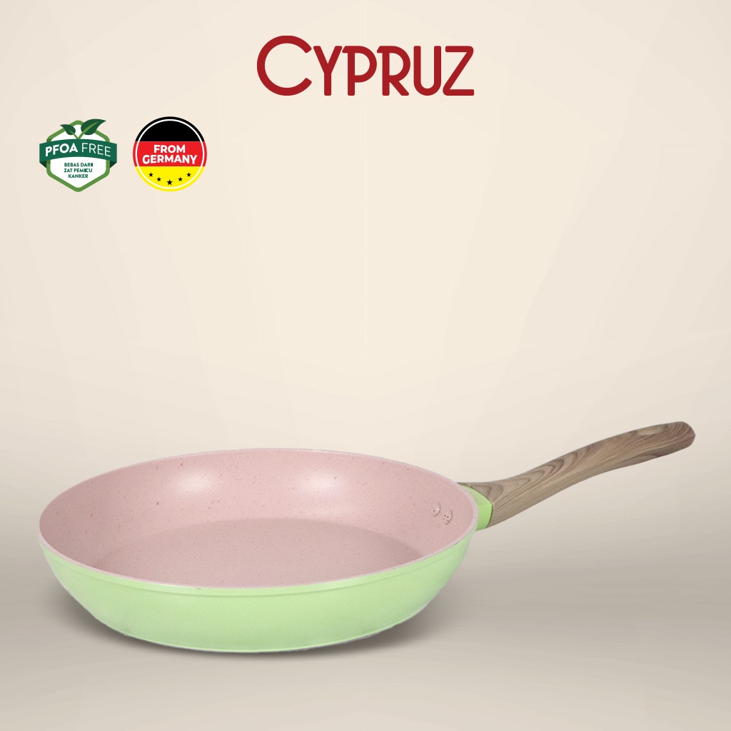 Cypruz Color Marble Wajan Penggorengan / Fry Pan Anti Lengket 26 cm