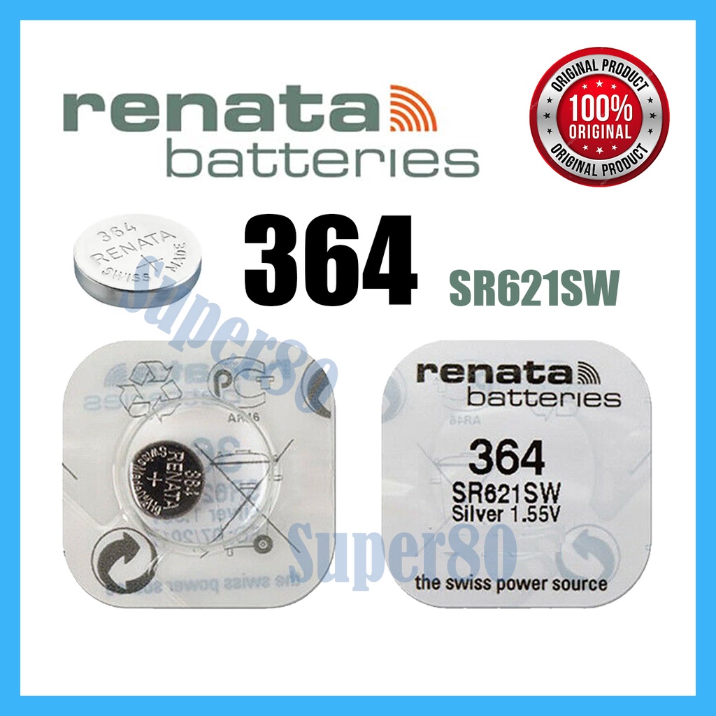 Renata Ori 364 SR621SW Baterai Jam Battery Batre Asli Original SR621 SW SR 621