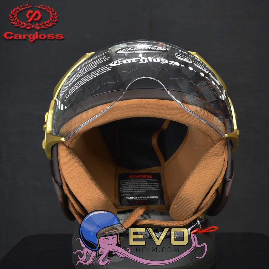 HELM CARGLOSS YRH HIJAB &quot;ORI&quot; - BLACK DOFF GOLD ( LIMITED EDITION ) CARGLOSS HIJAB HELM WANITA TERBARU