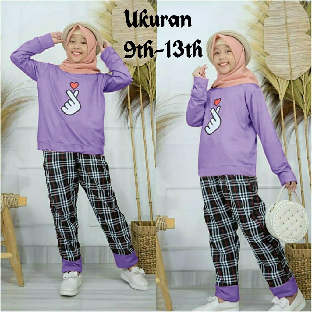 [ST SARANGHEYO FT]Setelan Anak perempuan babyterry varian warna dan ukuran