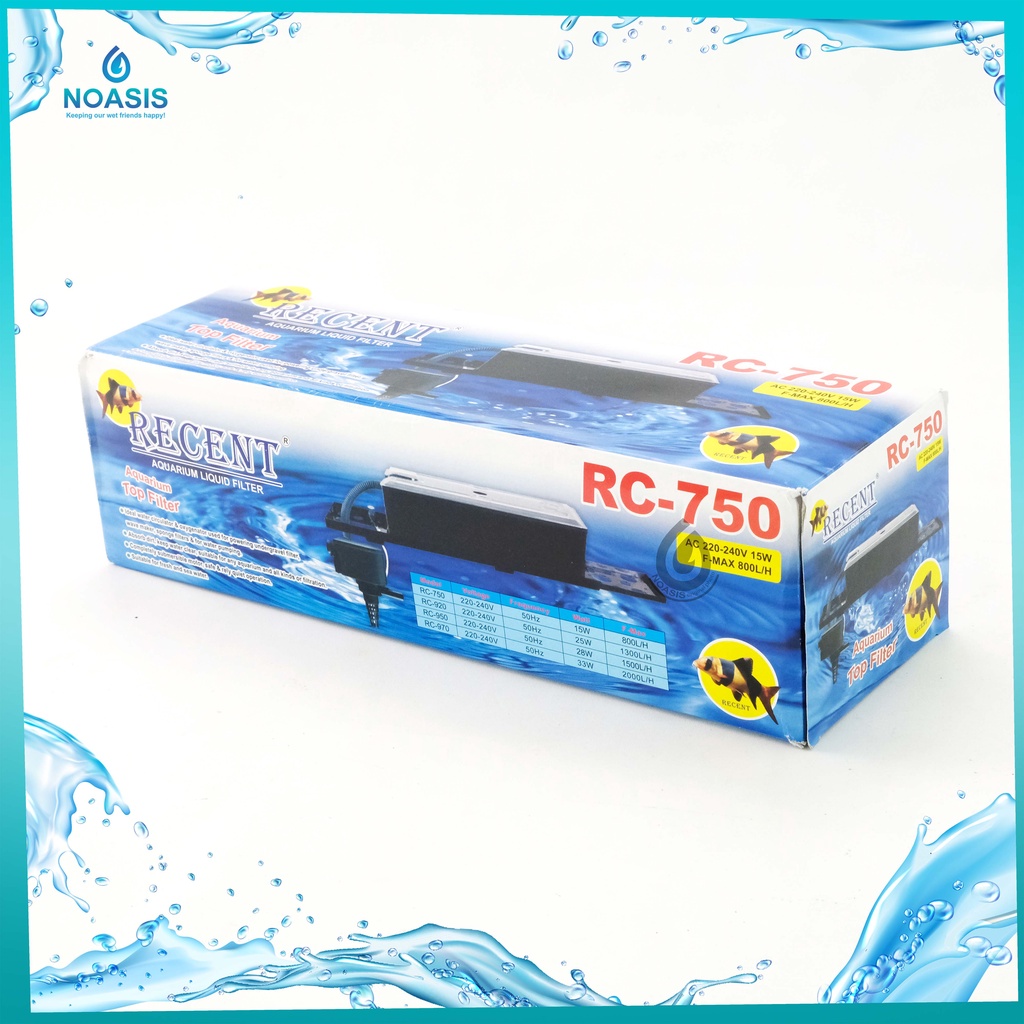 AQUARIUM TOP FILTER ATAS BOX RECENT RC 750