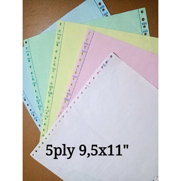 

Kertas Continuous form 5ply NCR 9.5x11 inc letter