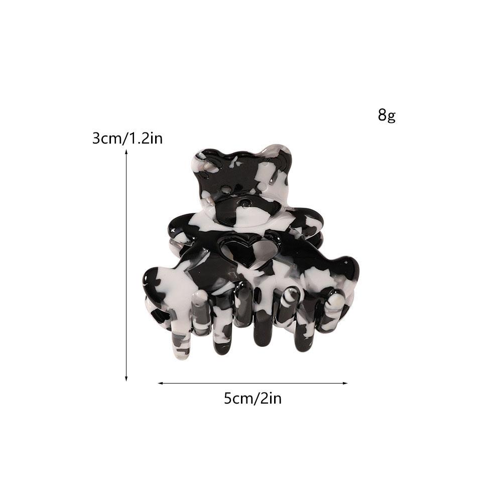 Agustina Bear Hair Claw Jepit Rambut Anak Perempuan Asetat Lucu Manis Korea