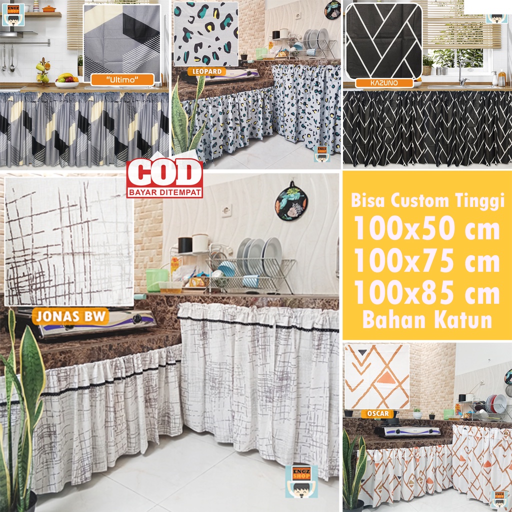 Hordeng Dapur Poni Motif Katun