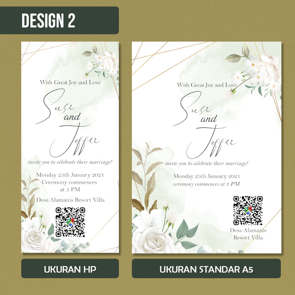 Jual UNDANGAN PERNIKAHAN DIGITAL WEDDING INVITATION ONLINE SIMPLE