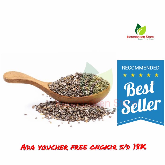 

black chia seed repack ±100gr best quality