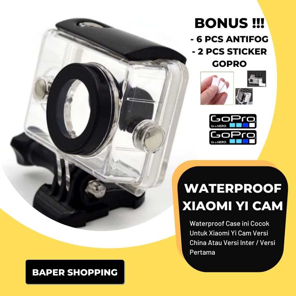 Jual ORIGINAL Waterproof Case Underwater Casing For Xiaomi Yi Basic
