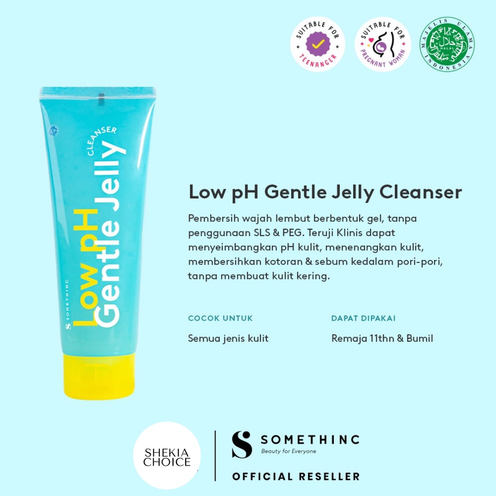 SOMETHINC Low pH Gentle Jelly Cleanser 15ml 100ml - Sabun Muka
