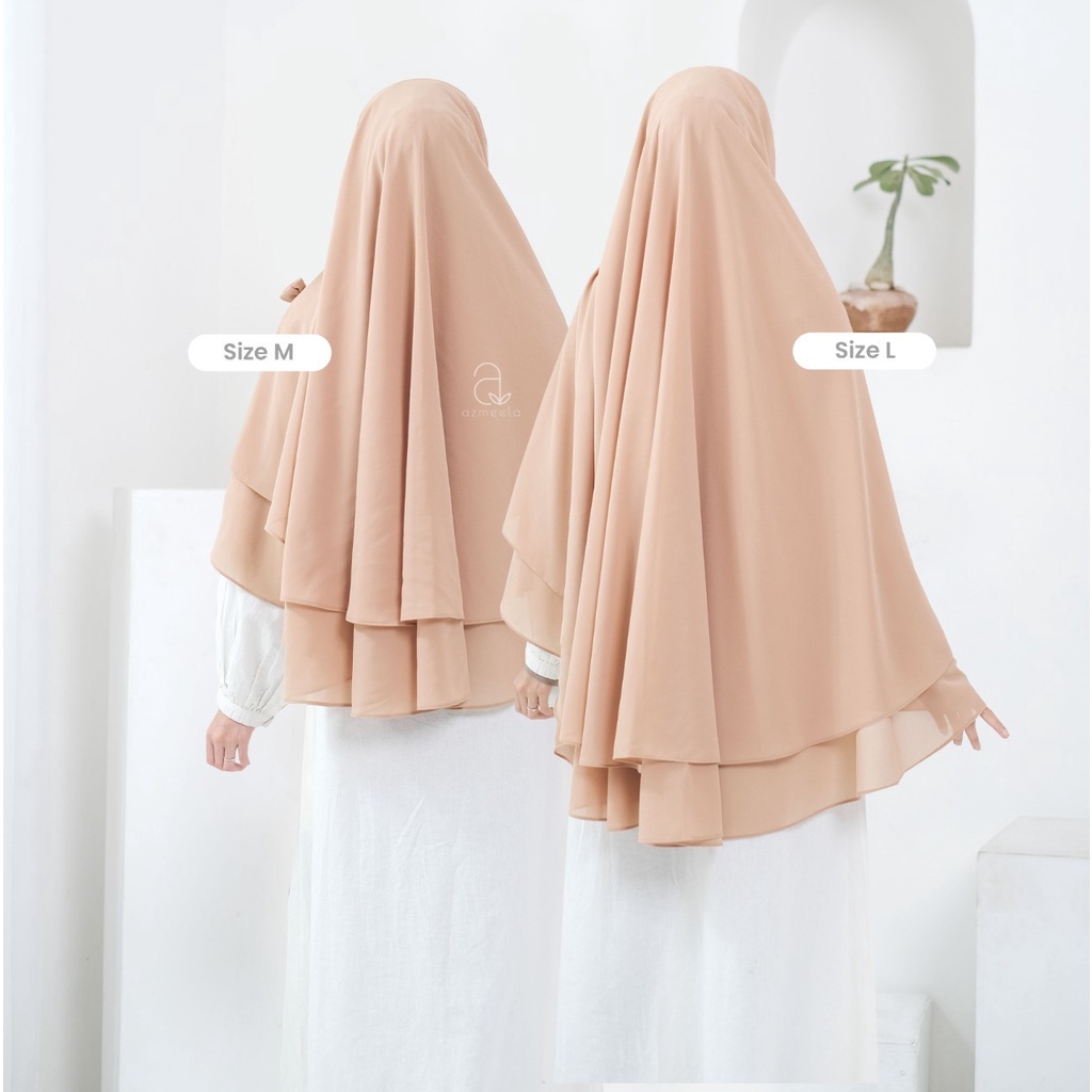 AZMEELA NAURA KHIMAR 2 LAYER