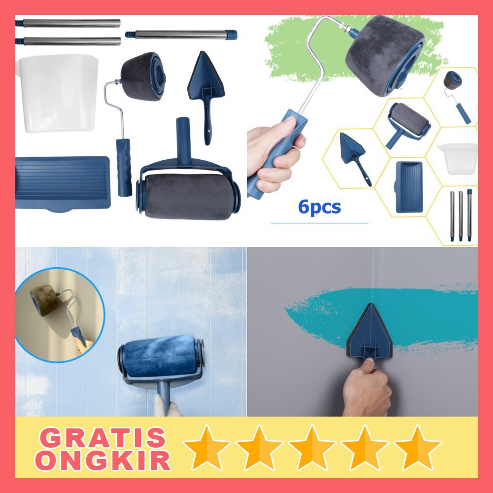 Kuas Cat Tembok Paint Runner Pro Roller Set Peralatan Lengkap Mengecat - Smart Paint Brush Roller Al
