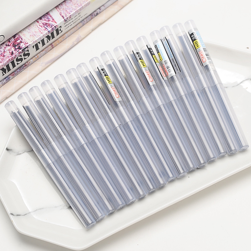 20pcs Pensil HB Isi Ulang Otomatis 0.7mm / 0.5mm Untuk Menggambar