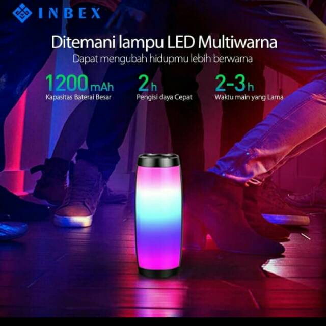 INBEX Speaker Wireless/Nirkable SPEAKER Bluetooth LES Bass Setereo